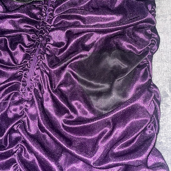 Purple strapless bodycon dress - Picture 4 of 4